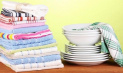 Чем отстирать грязные кухонные полотенца?