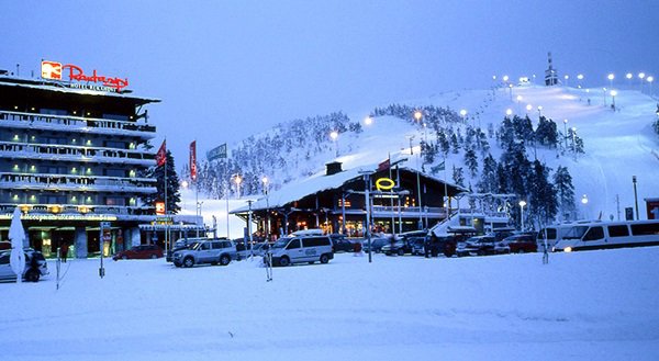 Зимний горнолыжный курорт Финляндии